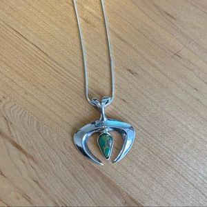 NWOT Naja Squash Blossom Turquoise Necklace